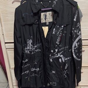 Burberry Black Artistic Jacket